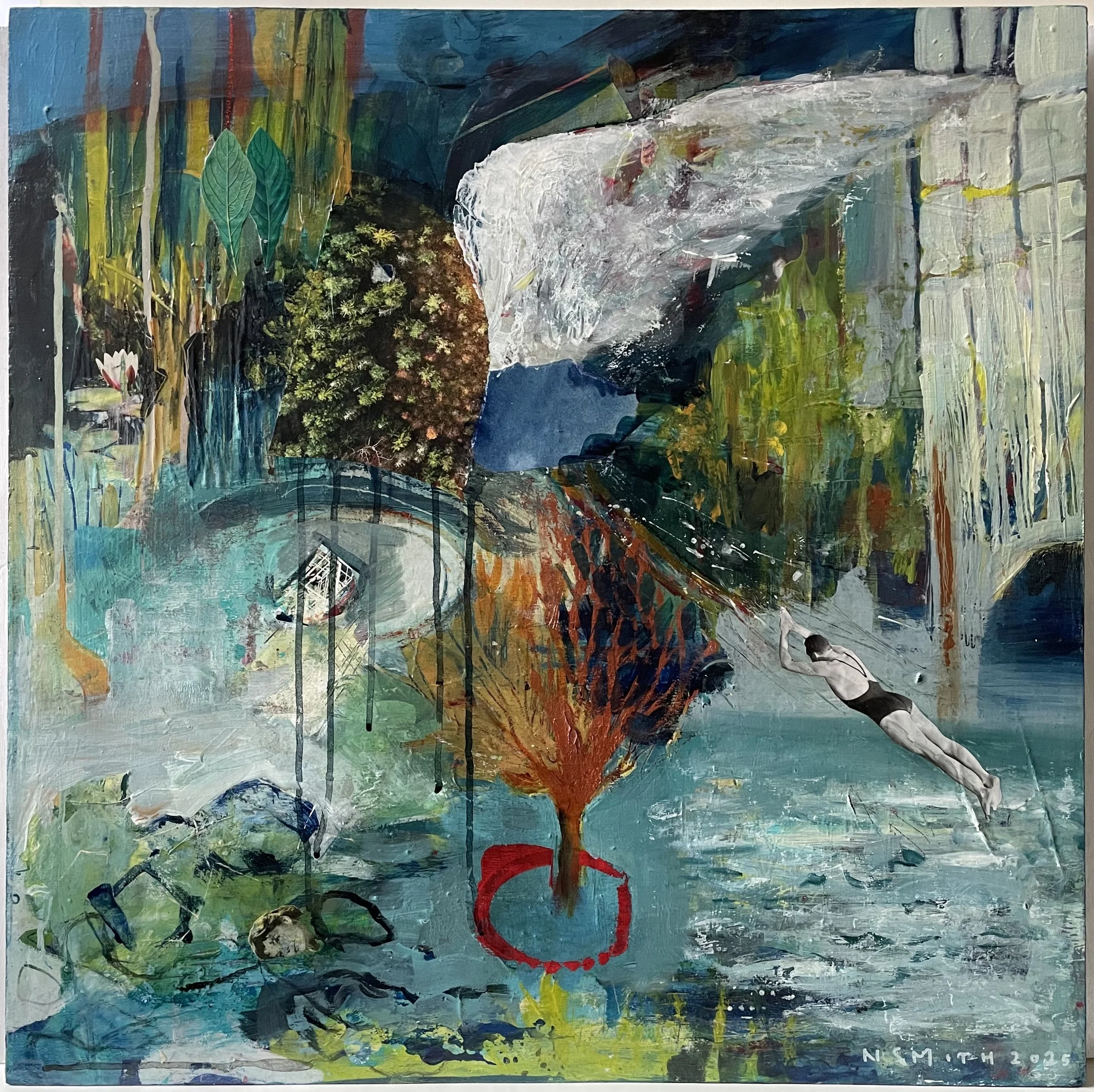 Paradise Lost
mixed media on wood