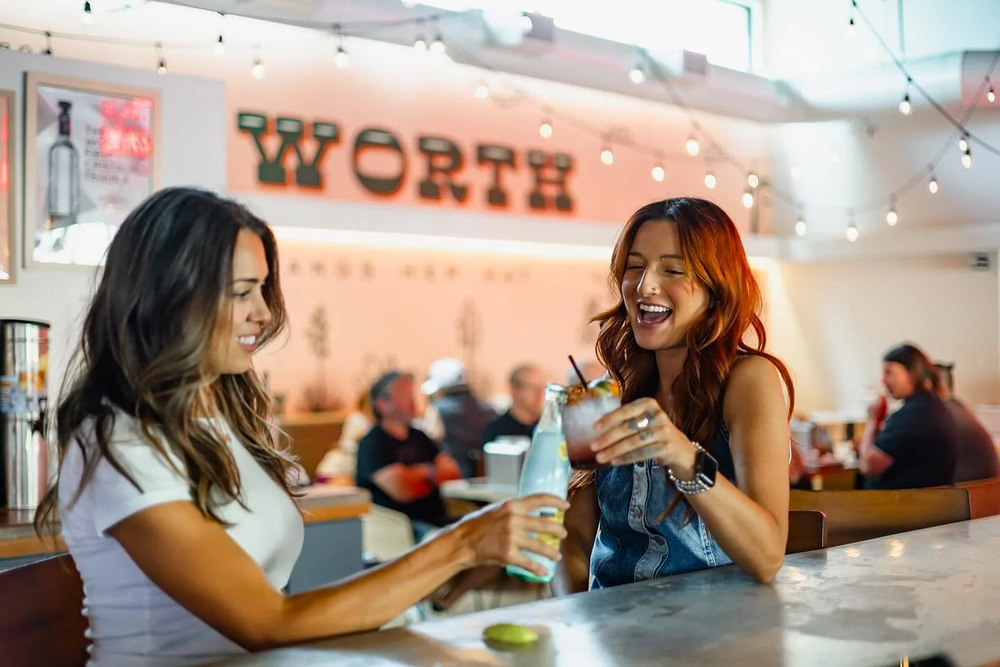 Saturdays are for the girls! 

College football will be on all TVs all day long 🏈