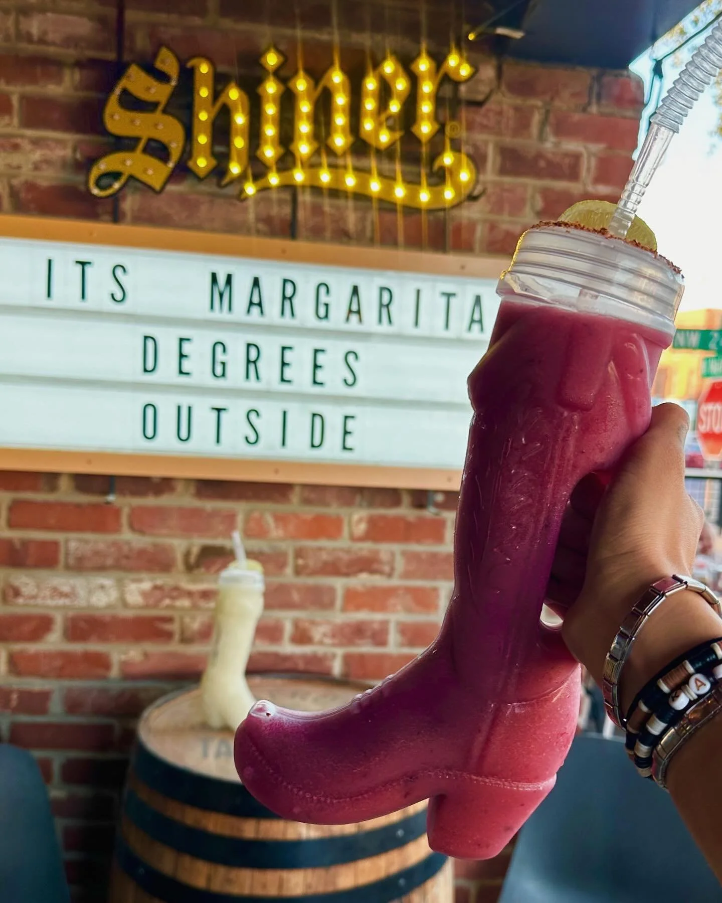 Little cloudy, but our forecast hasn&rsquo;t changed 😉 
Make it a big effin rita to kick off your Saturday night! #cheers