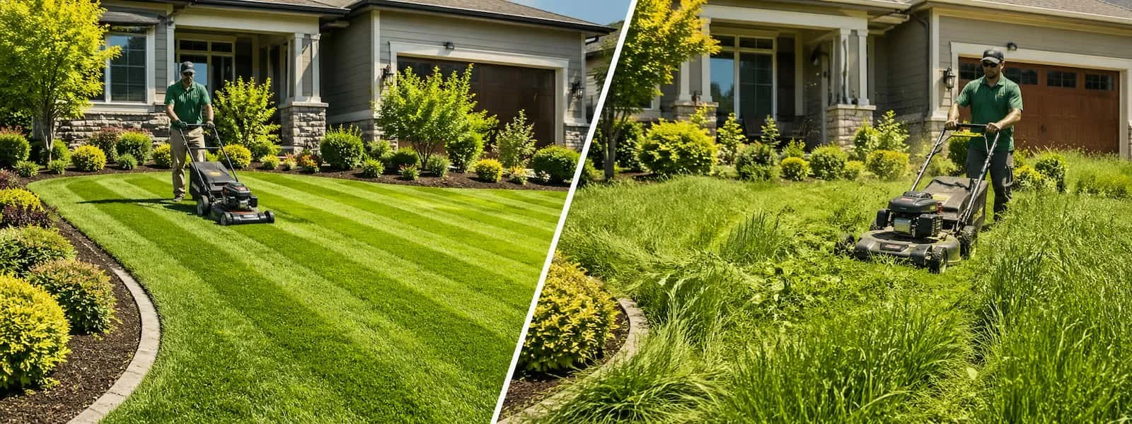 Weekly vs Biweekly Lawn Mowing in VA