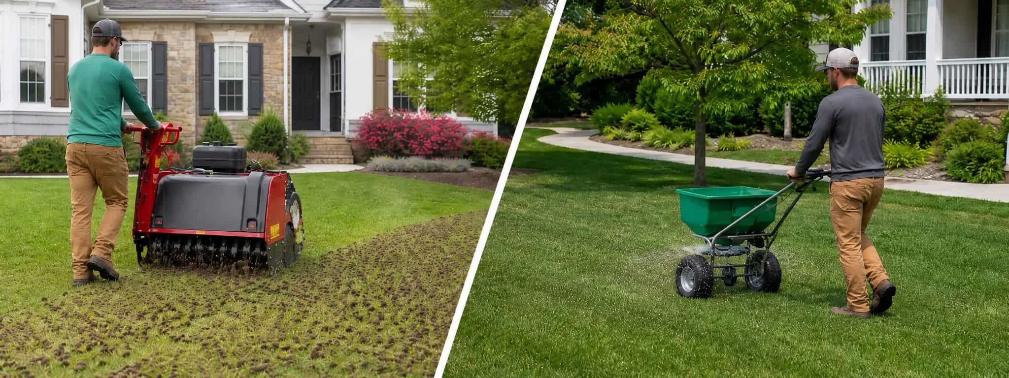 Why Homeowners Aerate and Overseed in Virginia