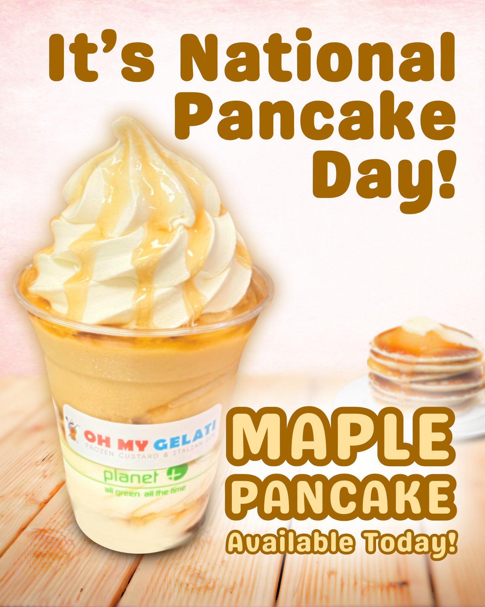 Maple Pancake is back today for #NationalPancakeDay! 🥞🍦

If you didn't get to try Maple Pancake when it was #FOTM in November, make sure you come by today!

#Pancakes and #IceCream do mix 😋