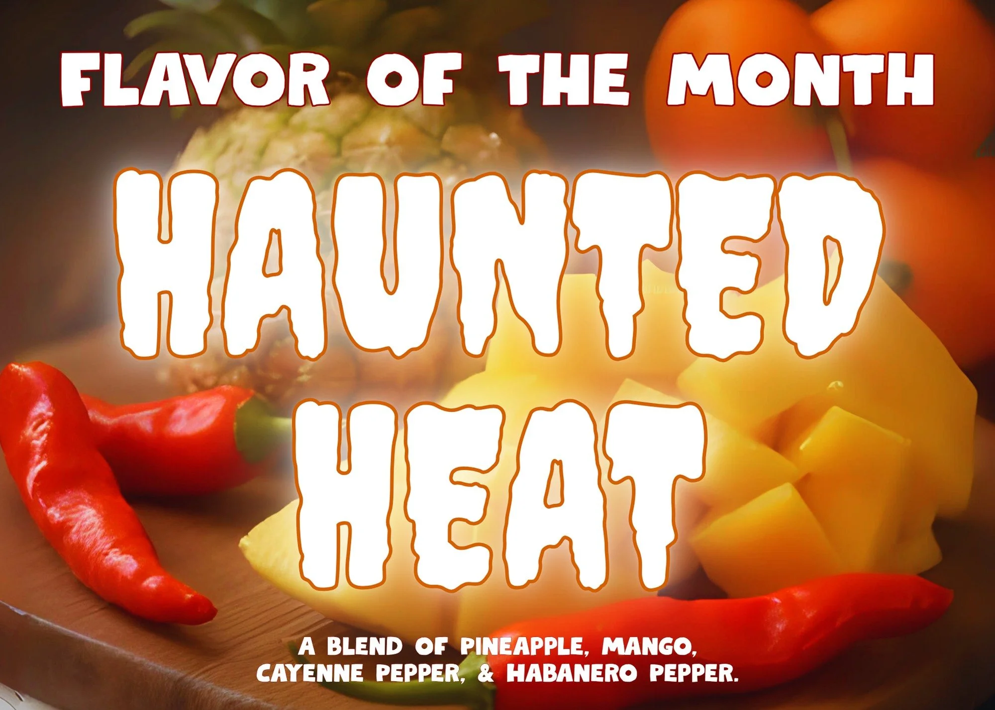 Try our #FOTM for October, it's spooky &amp; spicy! 🍍🌶🥭🍧

#Haunted #ItalianIce #FrozenCustard #Spicy #Yum #OhMyGelati #Gelati #FlavorOfTheMonth #PNW #OregonCity