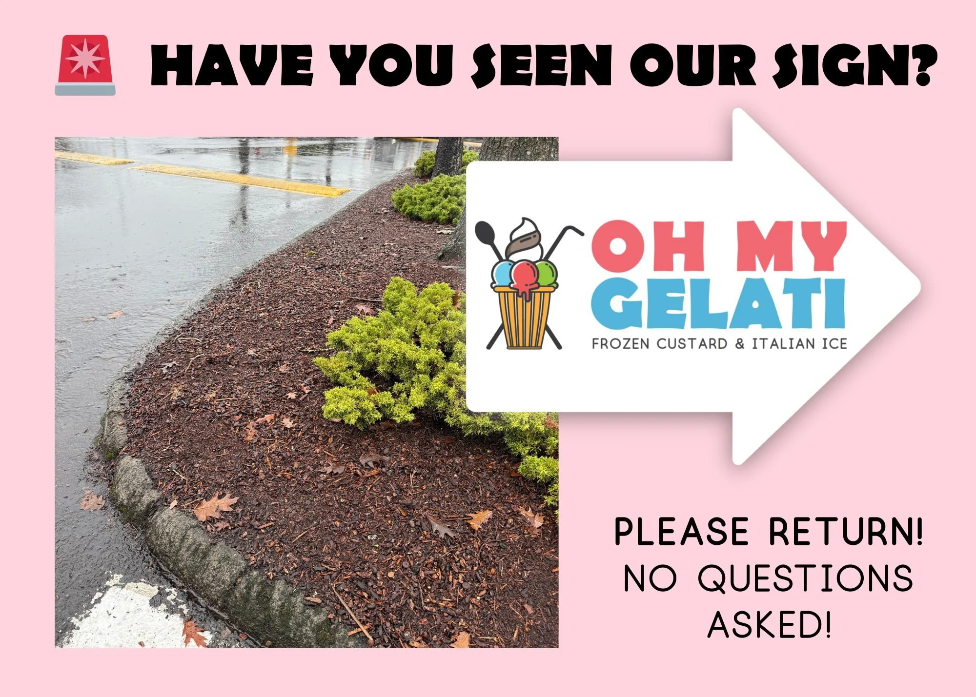 Within the last day or so, our yard sign was taken from the parking lot. As a very small business heading into a long winter, every bit of visibility matters, and losing it feels like yet another setback in an already tough season.

Winter is always 