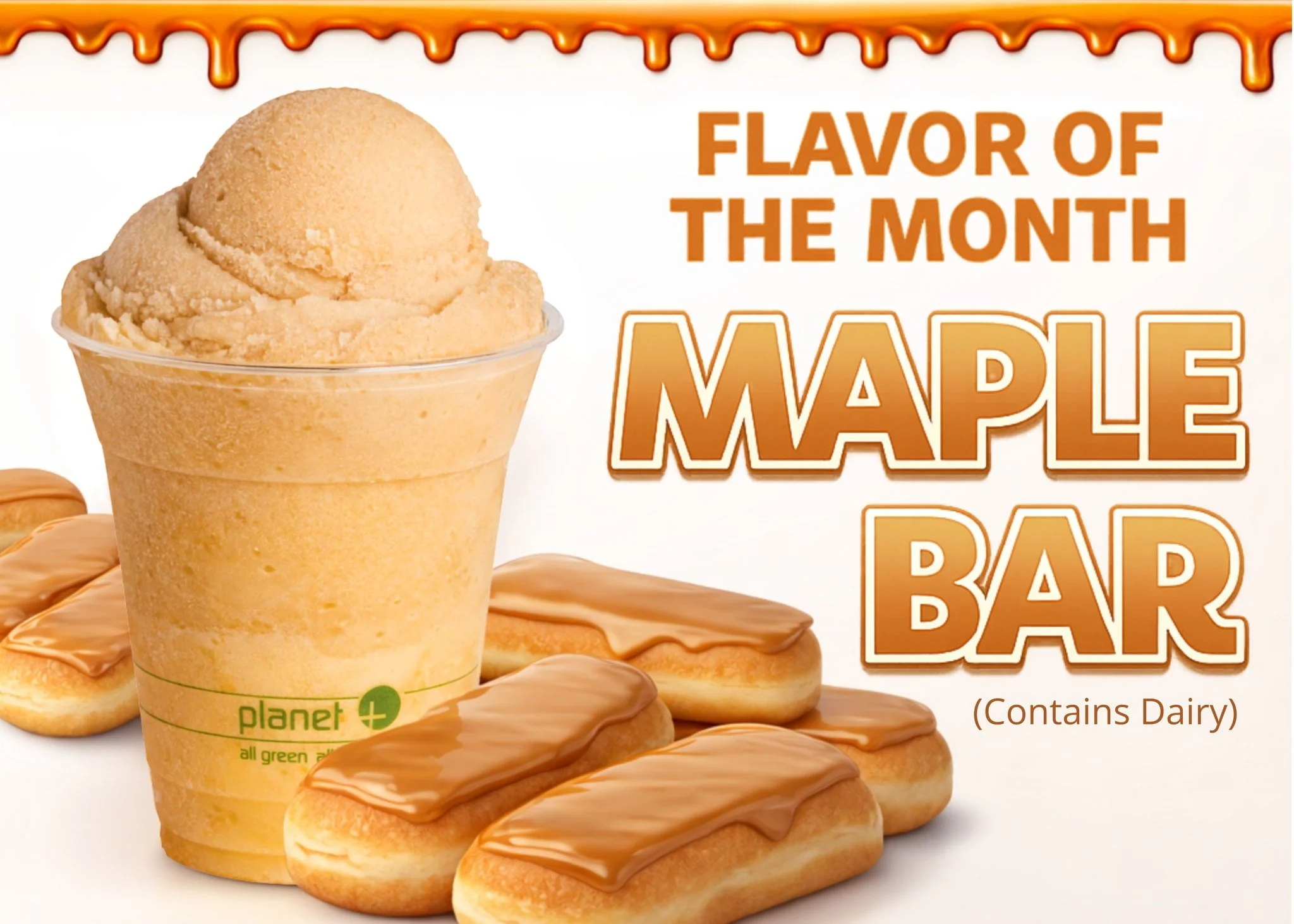 Maple Bar is our #FOTM! 🍁🍧
It's smooth, cozy, and that perfect savory-sweet kind of treat when you&rsquo;re in the mood for something that hits a little different. #DonutInspired

#SavorySweet #MapleBar #Donut #ItalianIce #FlavorOfTheMonth #WaterIc