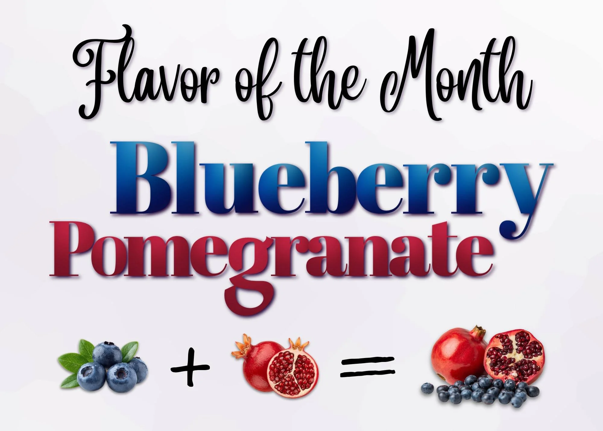 Our May #FOTM is Blueberry Pomegranate!
Sweet blueberry + tart pomegranate = a delicious combo 😌🍧