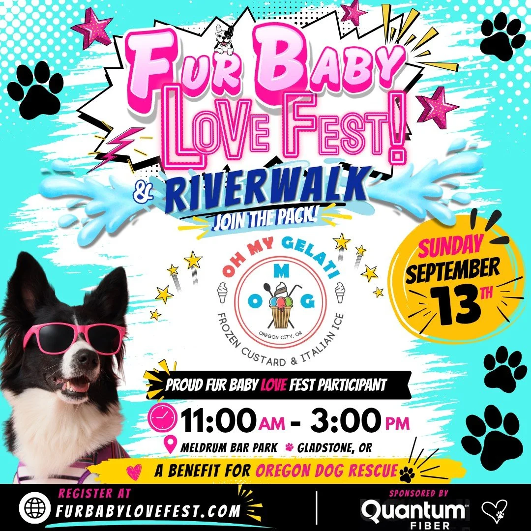 🐾 We&rsquo;re excited to be part of Fur Baby Love Fest + RiverWalk! 💕
Join us Sunday, September 13 for an afternoon celebrating dogs and the humans who love them&mdash;with 40+ vendors, food, music, contests, activities &amp; more! 🐶🎉

🐾 JOIN OU