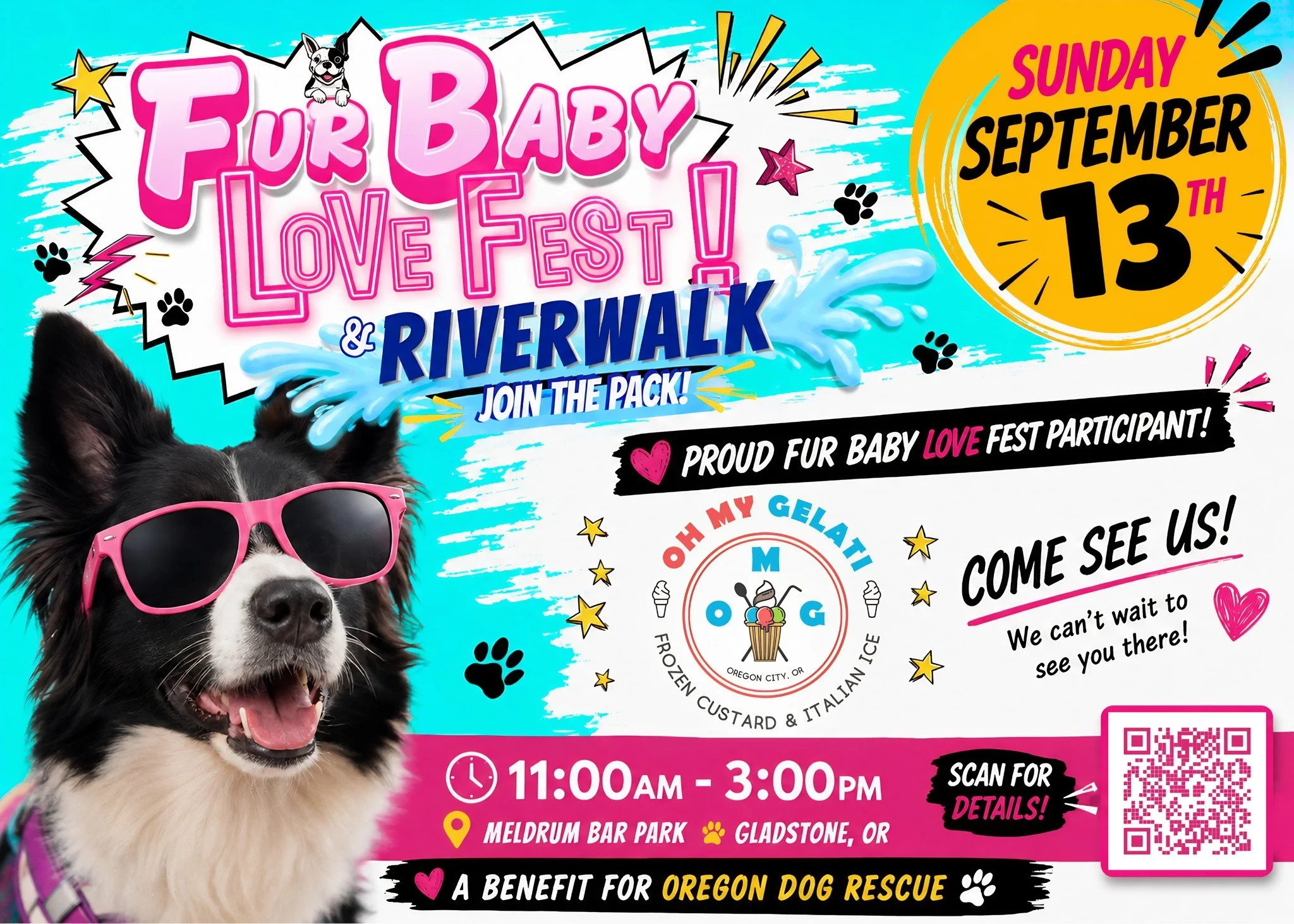 We&rsquo;re coming back to Fur Baby Love Fest! 🐾💕

After such a fun first year, we&rsquo;re excited to return for year two, and Fur Baby Love Fest is coming back even bigger and better! 🐶🎉

Join us Sunday, September 13th at Meldrum Bar Park for a