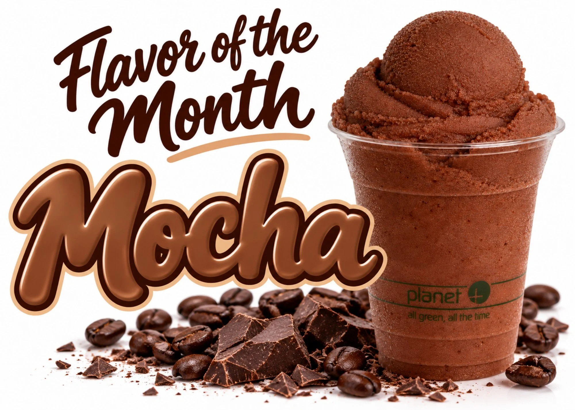 October&rsquo;s Flavor of the Month is here! ☕🍫 Mocha!
🤎 A rich chocolatey flavor with a hint of coffee!

#OhMyGelati #FlavorOfTheMonth #Mocha #ItalianIce #FrozenTreats