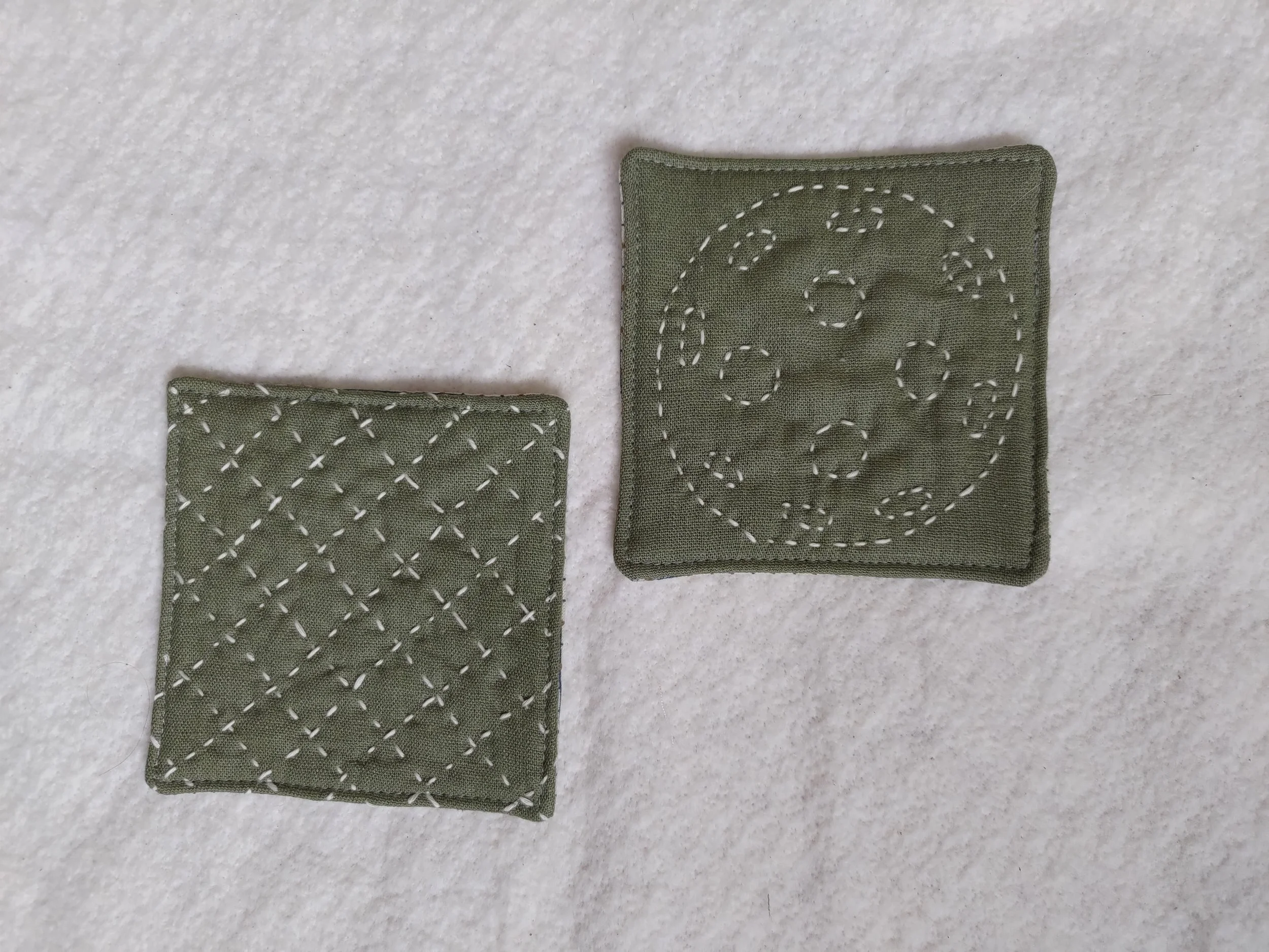 Pickleball - Sashiko coasters (2024)