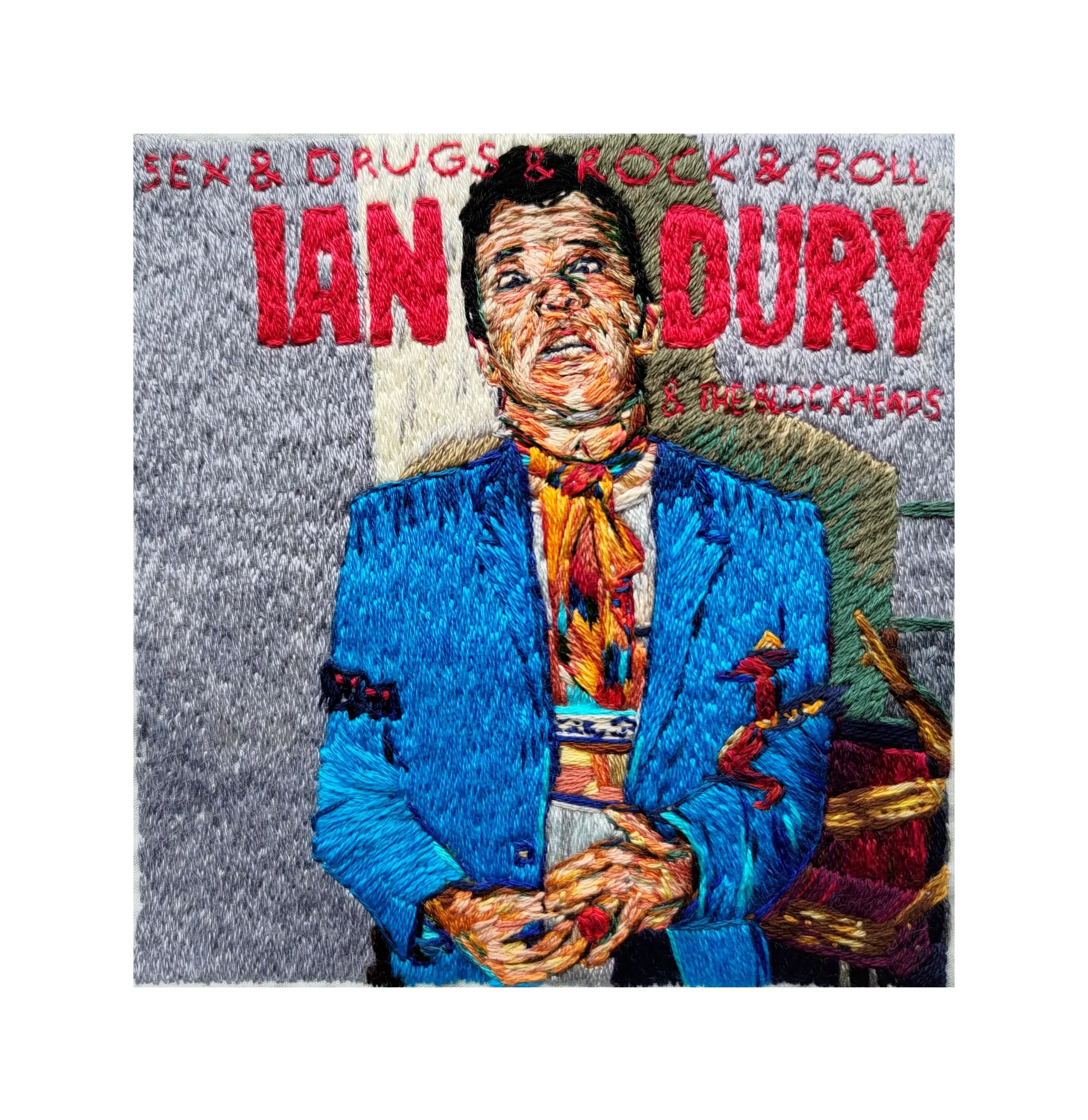 Ian Dury - Sex and Drugs and Rock and Roll (4.5" embroidered album cover) (2025)