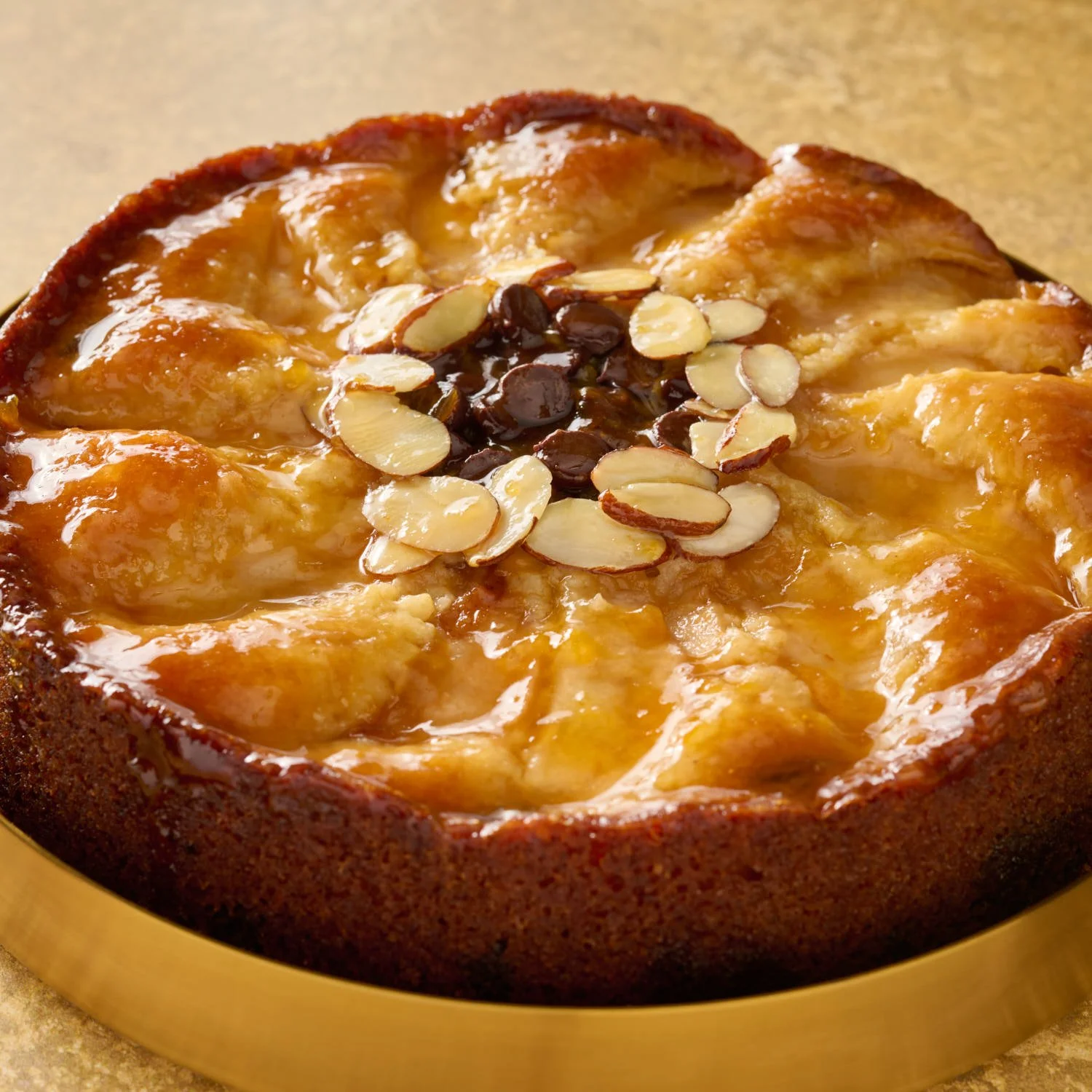 Pear-Marzipan Chocolate Chip Cake