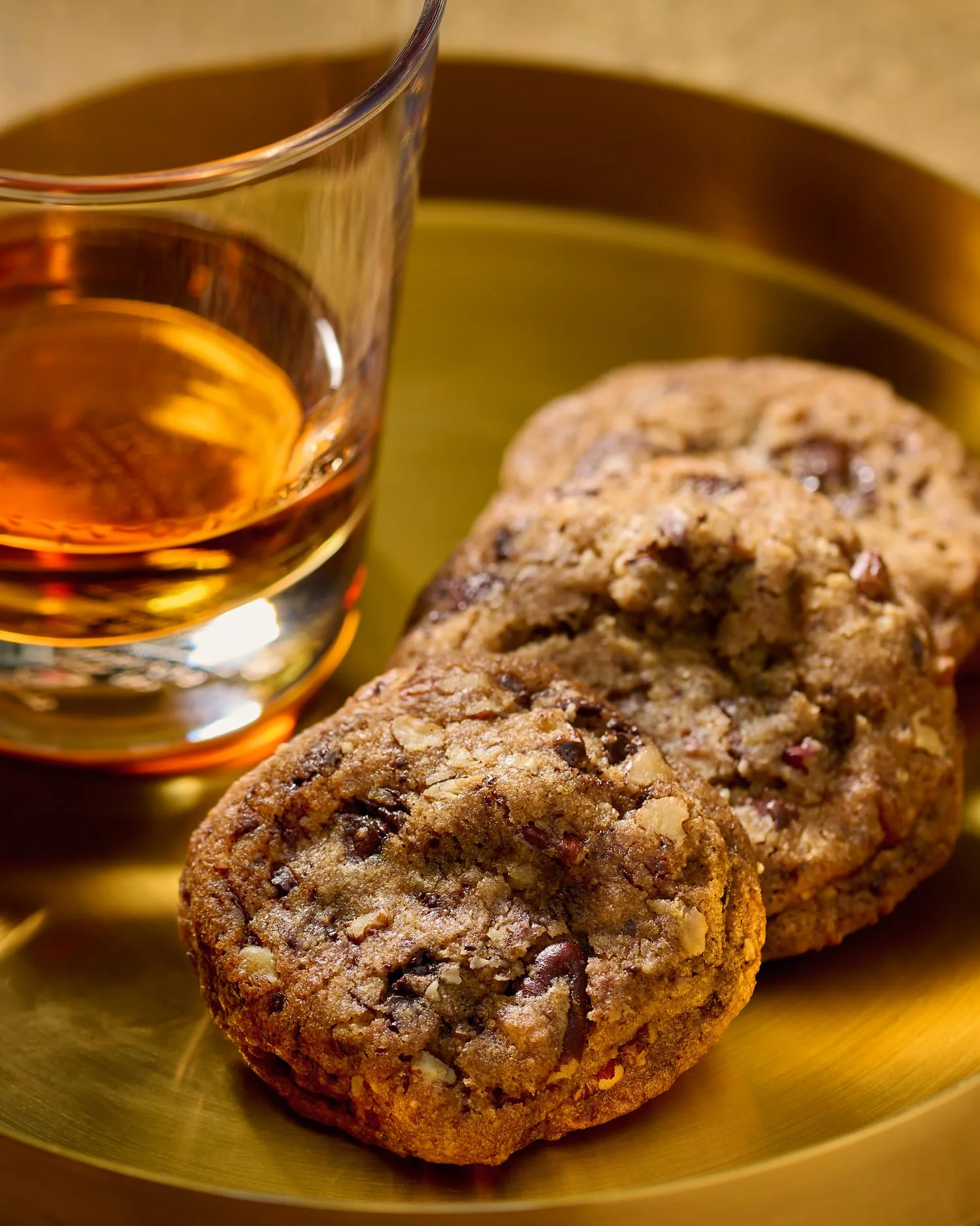 Bourbon-Pecan Chocolate Chip Cookies
