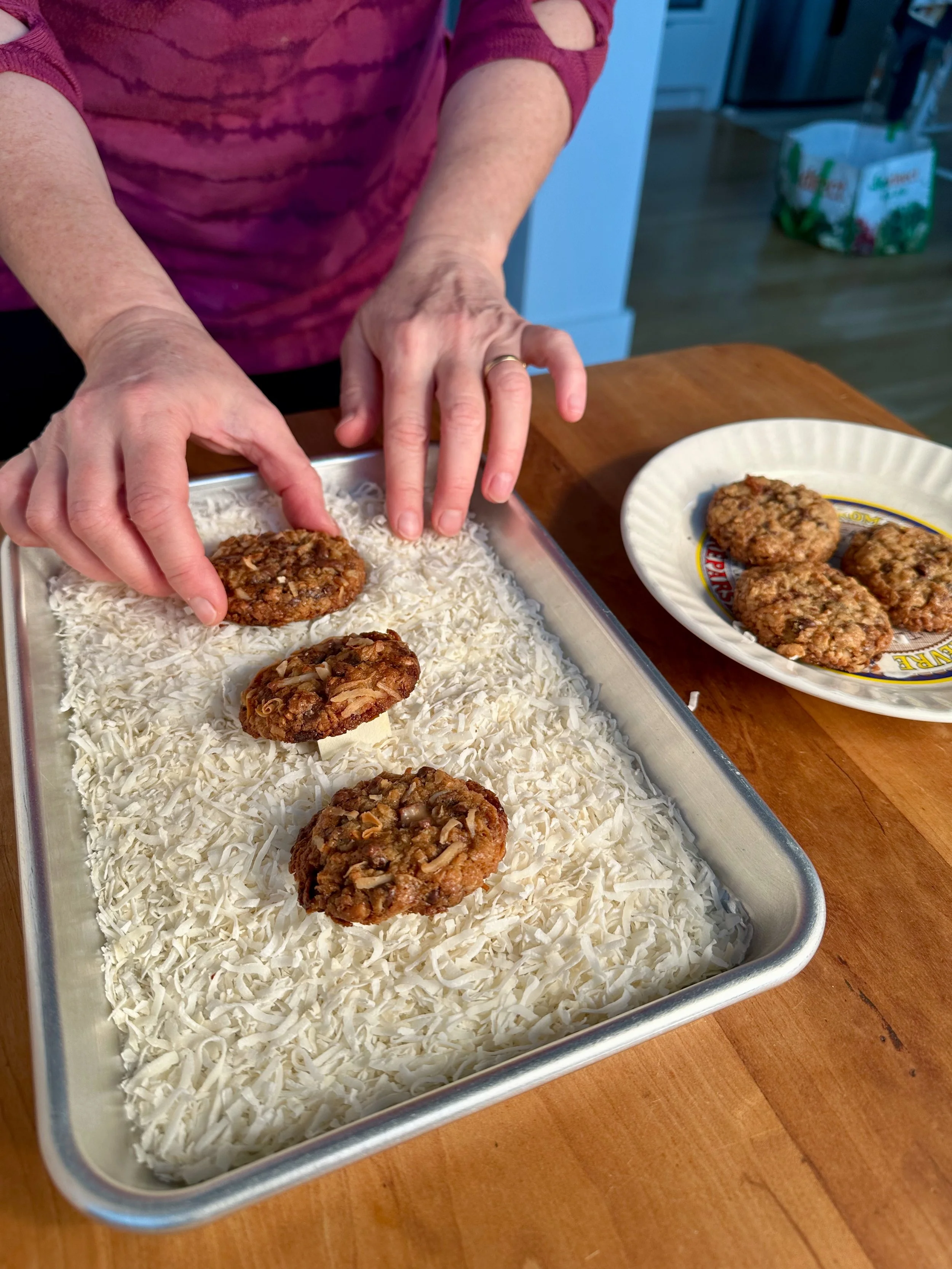 Styling Coconut Cookies BTS