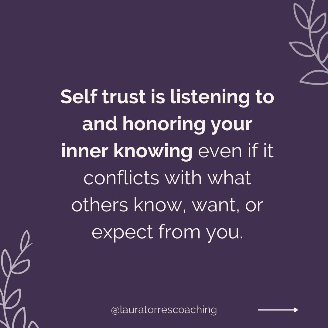 I started reading Martha Beck's The Way of Integrity a couple of weeks ago and have been thinking a lot about this idea of self trust. As sensitives, many of us have received messaging along the way that has caused us to doubt or diminish our experie