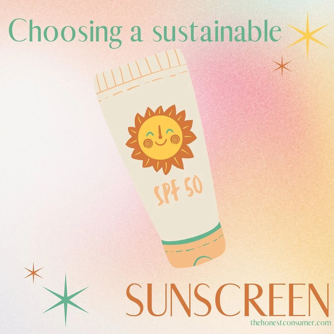 For today&rsquo;s summer sustainability tip we&rsquo;ve got you covered with some sunscreen tips &amp; brands! 

Make sure to protect the environment &amp; your skin this summer;)