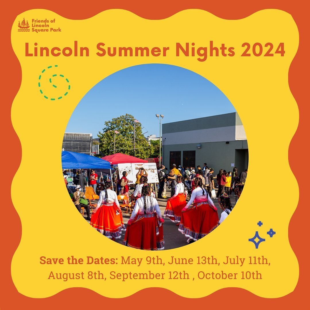 Oakland Parks, Recreation and Youth Development and Friends of Lincoln Square Park are looking forward to another fun-filled 2024 season. 

Mark your calendars! Have fun at the park the 2nd Thursday of every month, May through October, 5-8pm. Lincoln