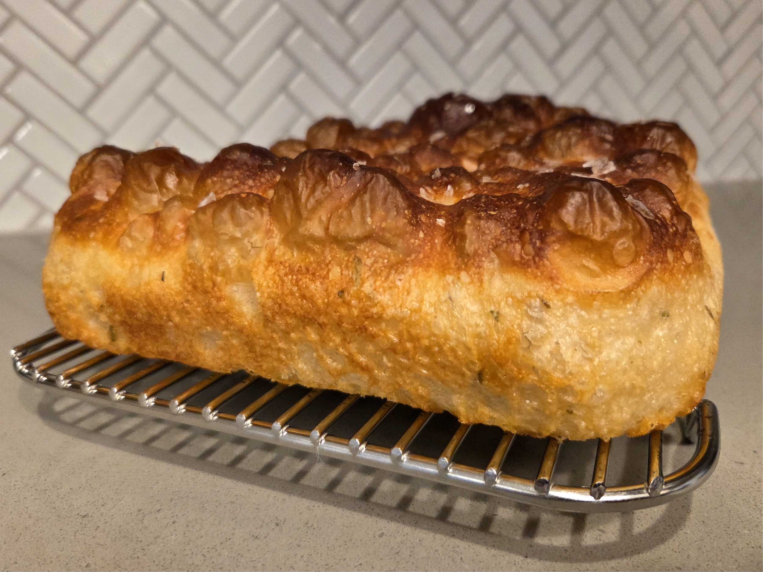 Rosemary and thyme focaccia