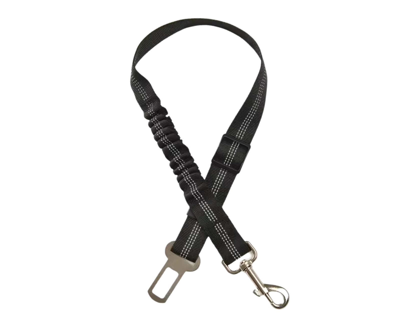 Pet Seatbelt Leash with Shock Absorbing Bungee