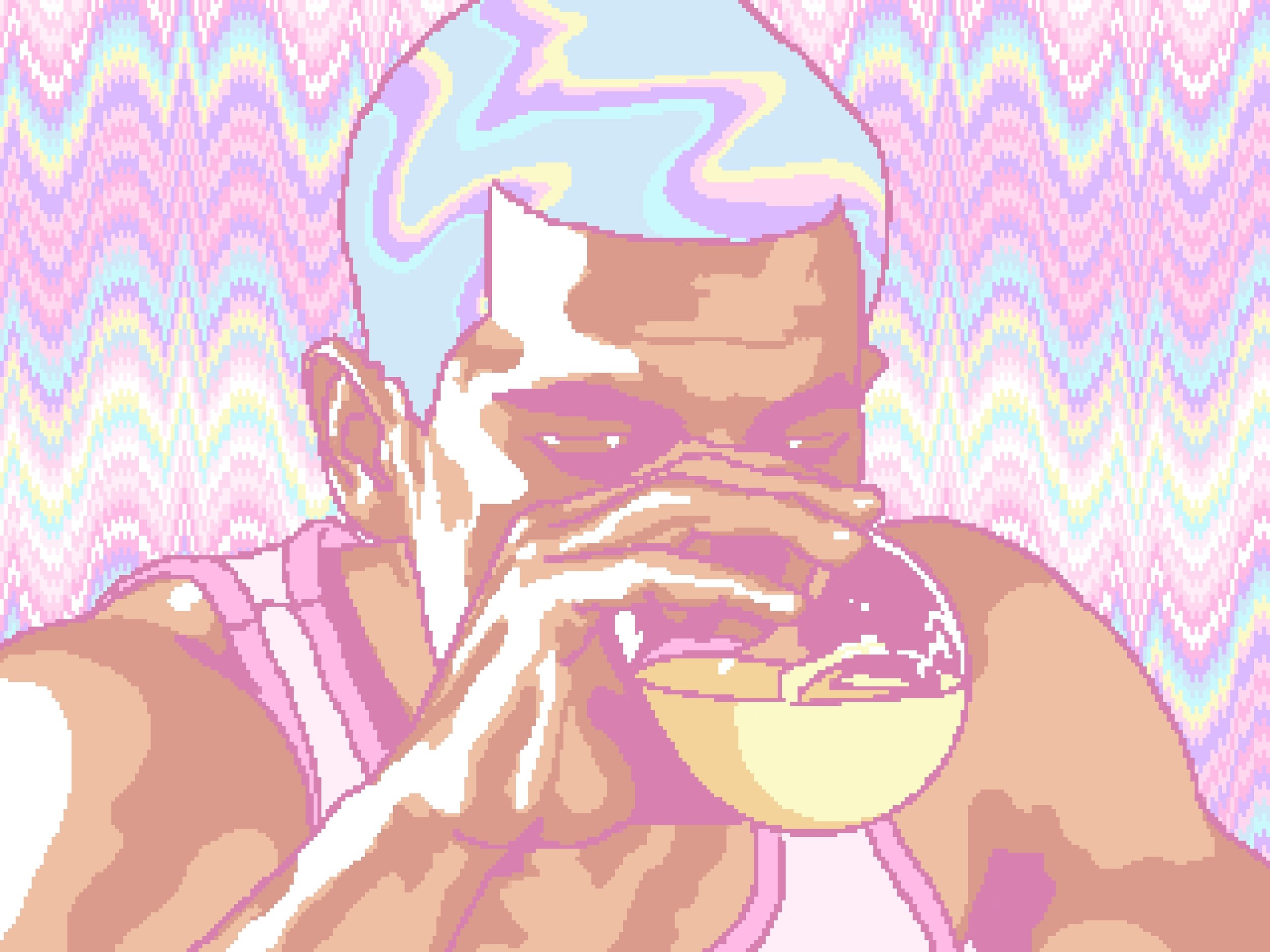 Flame Stitch, 2024. Digital -- 320 x 240 px