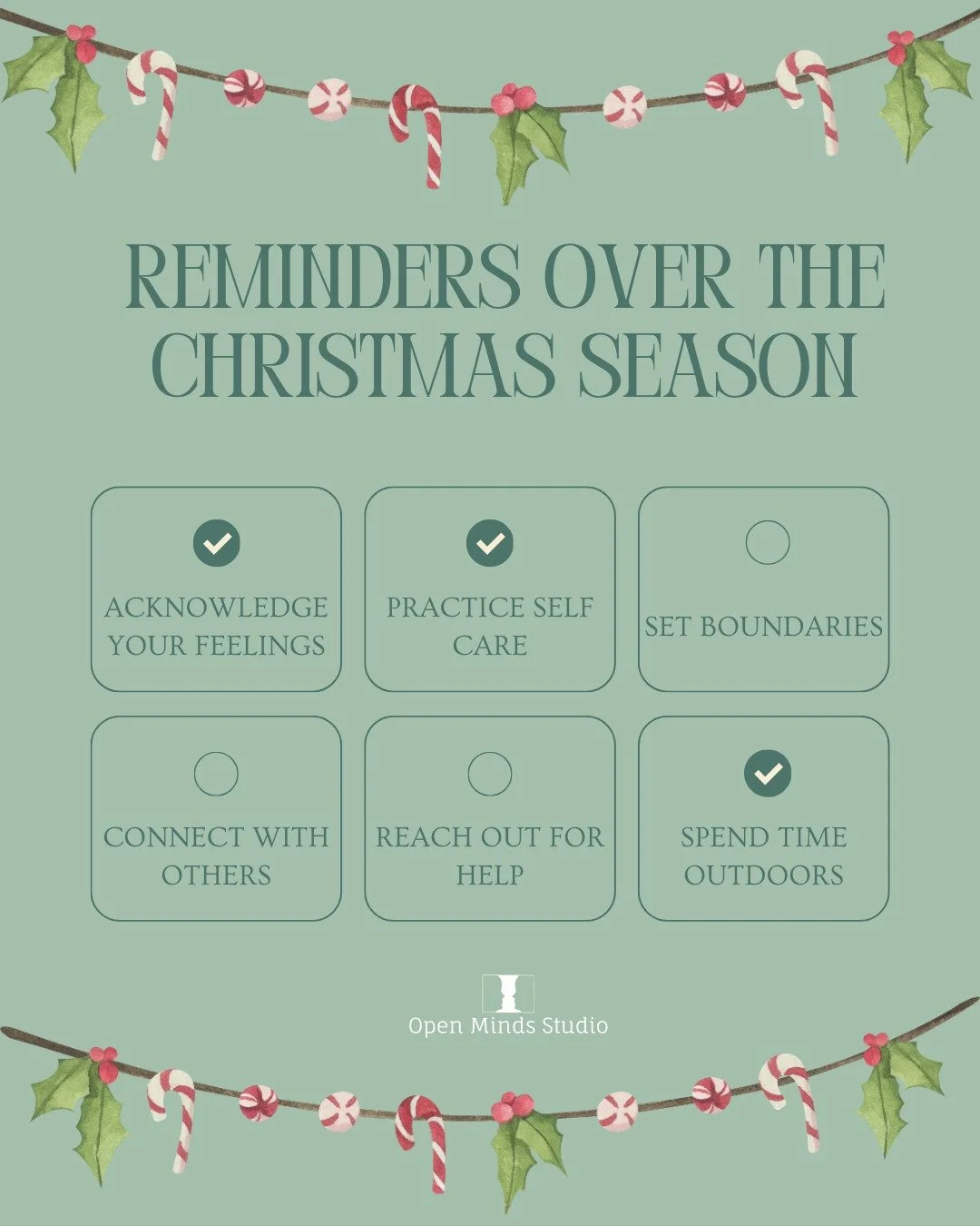 As we enter the festive season, we want to acknowledge that this time of year can bring a mix of emotions including joy, connection, stress and difficulty. 

Wherever you find yourself this season, please remember to care for your wellbeing in ways t