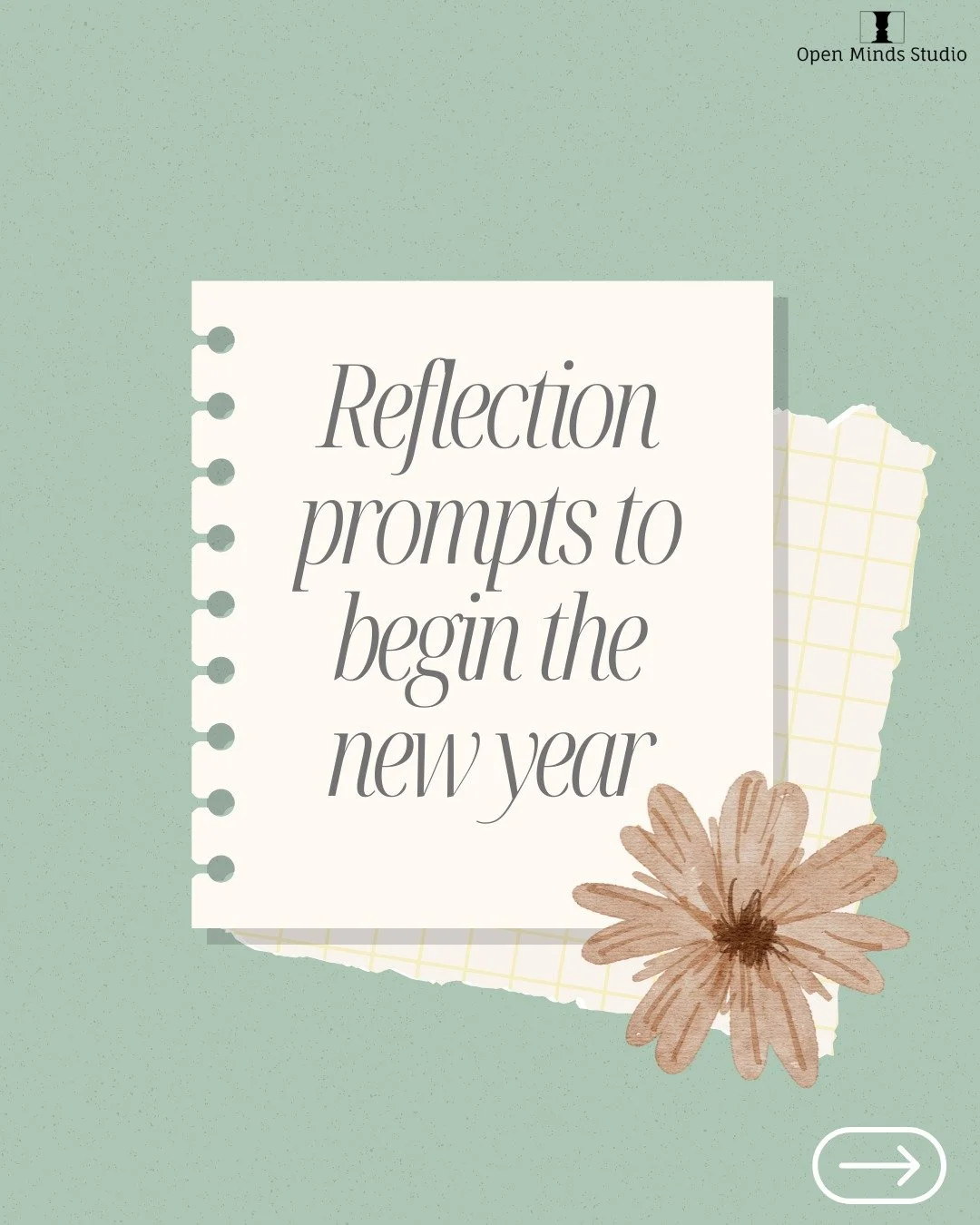 Sometimes the New Year feels more overwhelming than exciting. 

Remember, you don&rsquo;t have to do it all at once. It's a chance to pause, look inward and reflect on the past year 

One quiet moment of reflection can guide many mindful steps forwar