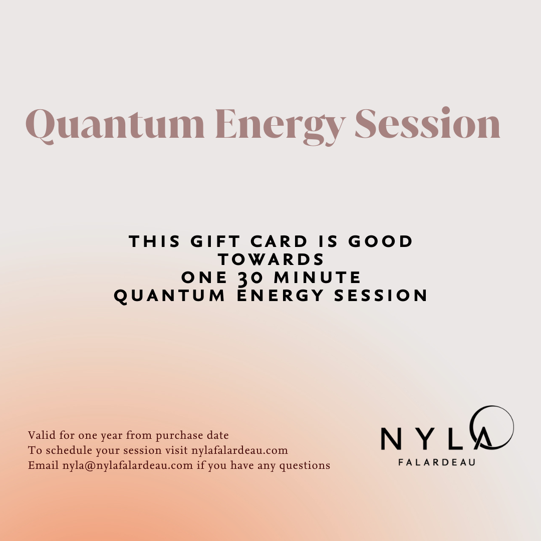 Gift Card for one 30 minute Quantum Energy Session