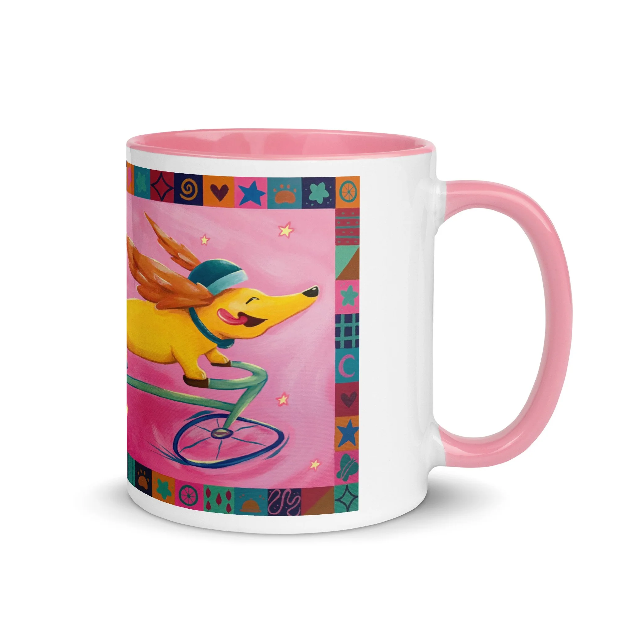 Long Dog on a Long Bike - Mug