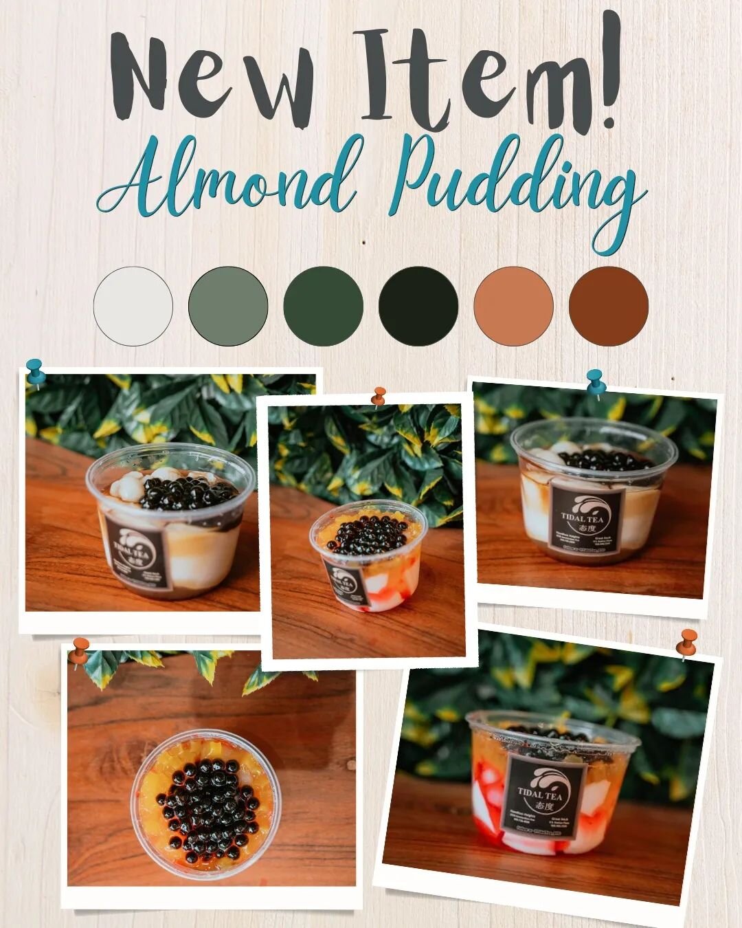 Introducing tidal tea new item! Almond pudding served with Longan fruit on top. You can add a syrup and topping of your choice! 
Come try our Almond pudding 
Available at our Great Neck location.