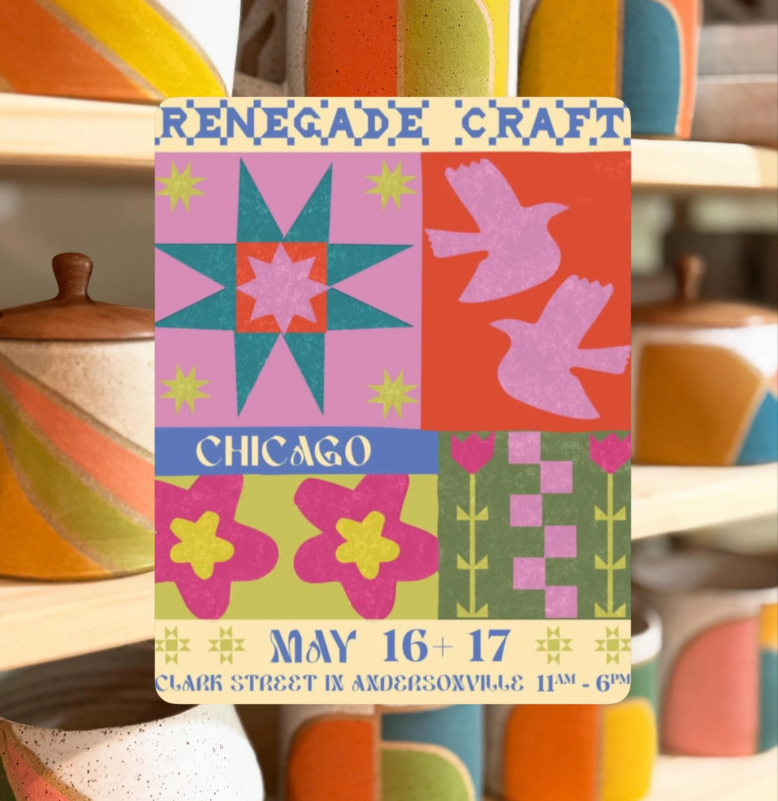 Chicago, I&rsquo;ll see you this weekend at @renegadecraft 🙌🙌 Can&rsquo;t wait!!✨💙