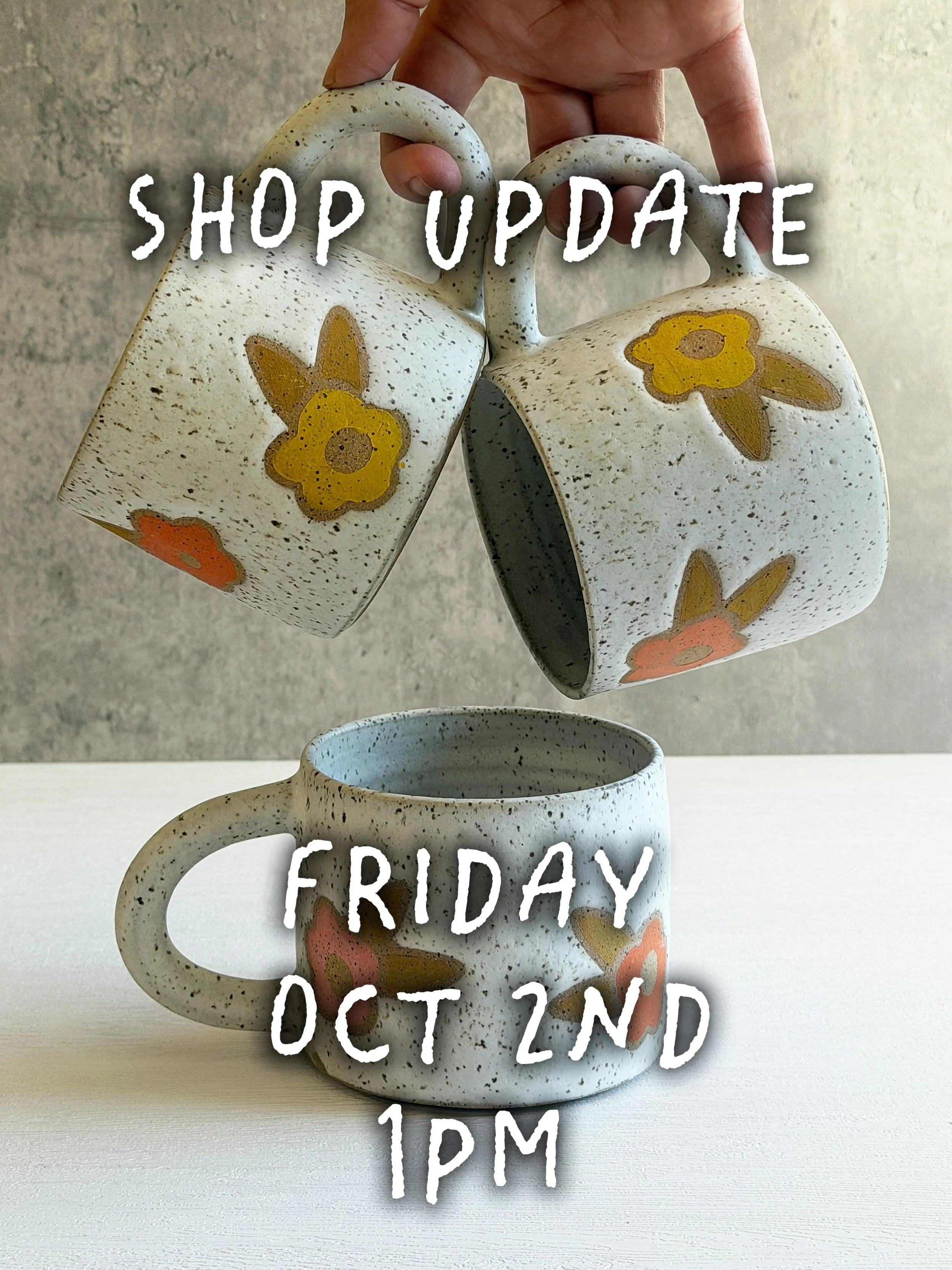 It&rsquo;s finally happening! 🌿 I&rsquo;ll be doing a little mini shop update this Friday, October 2nd at 1 PM Chicago time! 

A few pieces from my recent batches , some you may have seen here already, and a few that I haven&rsquo;t shared yet will 
