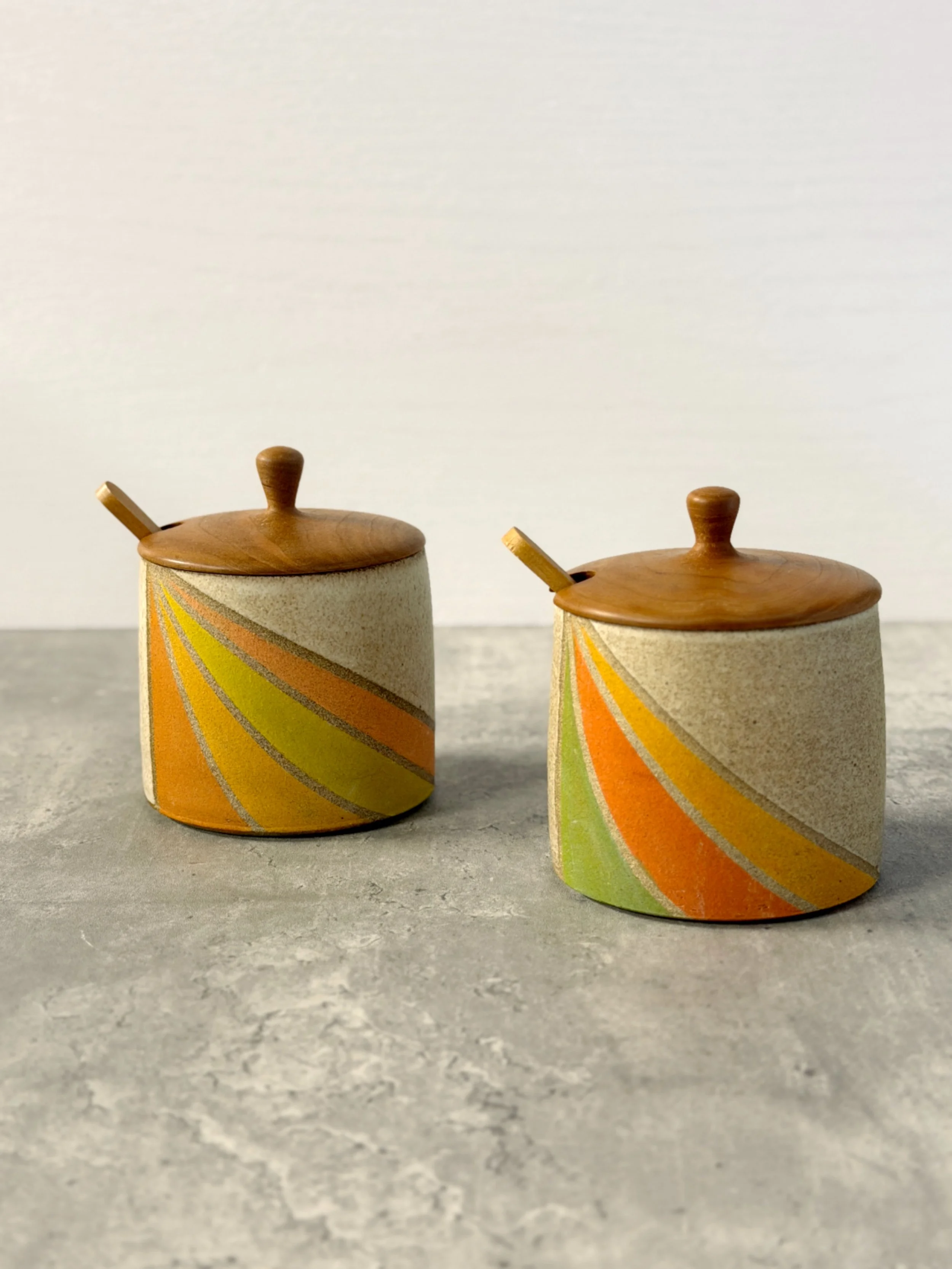 Rainbow Rustic Jars