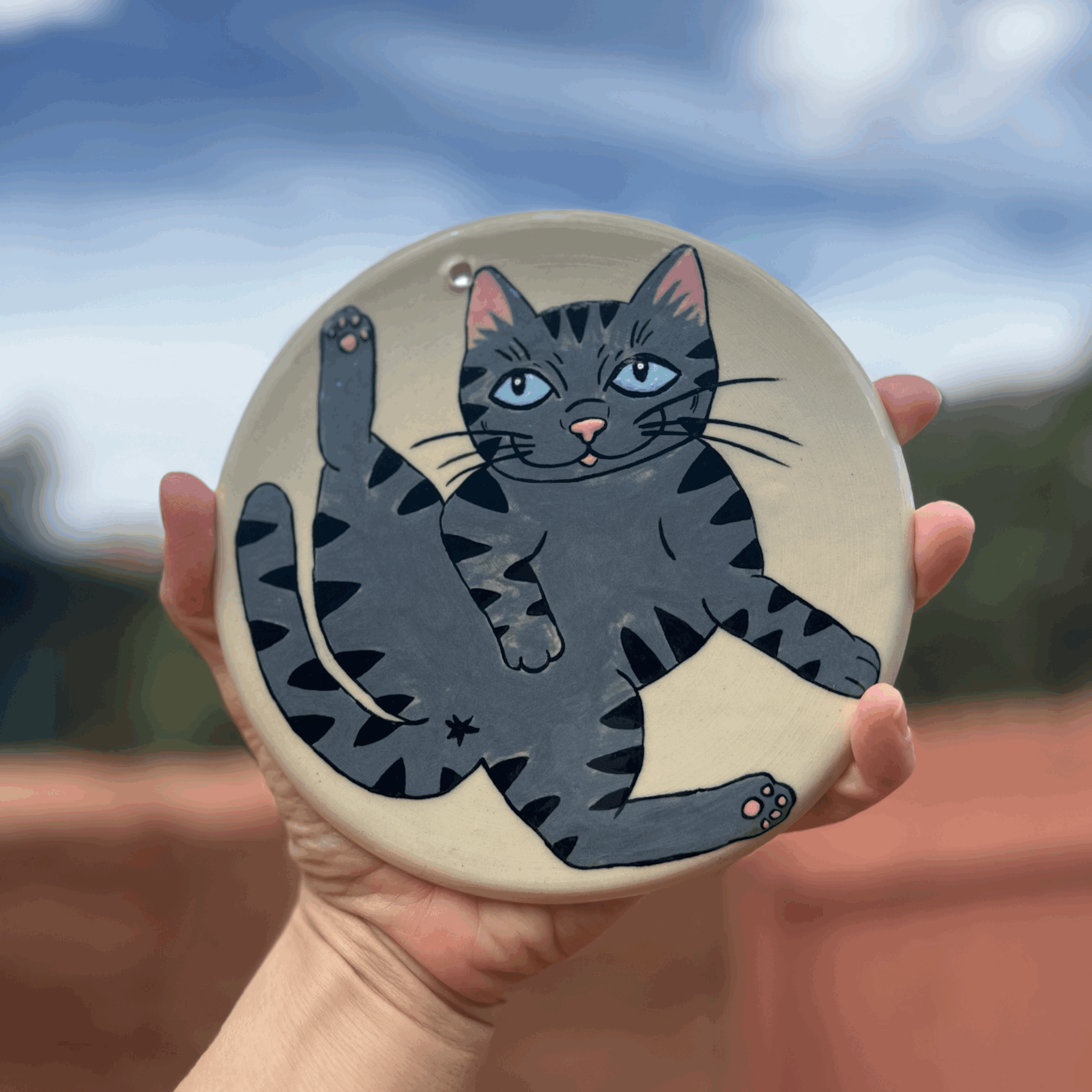 Blissed Cat Wall Hang