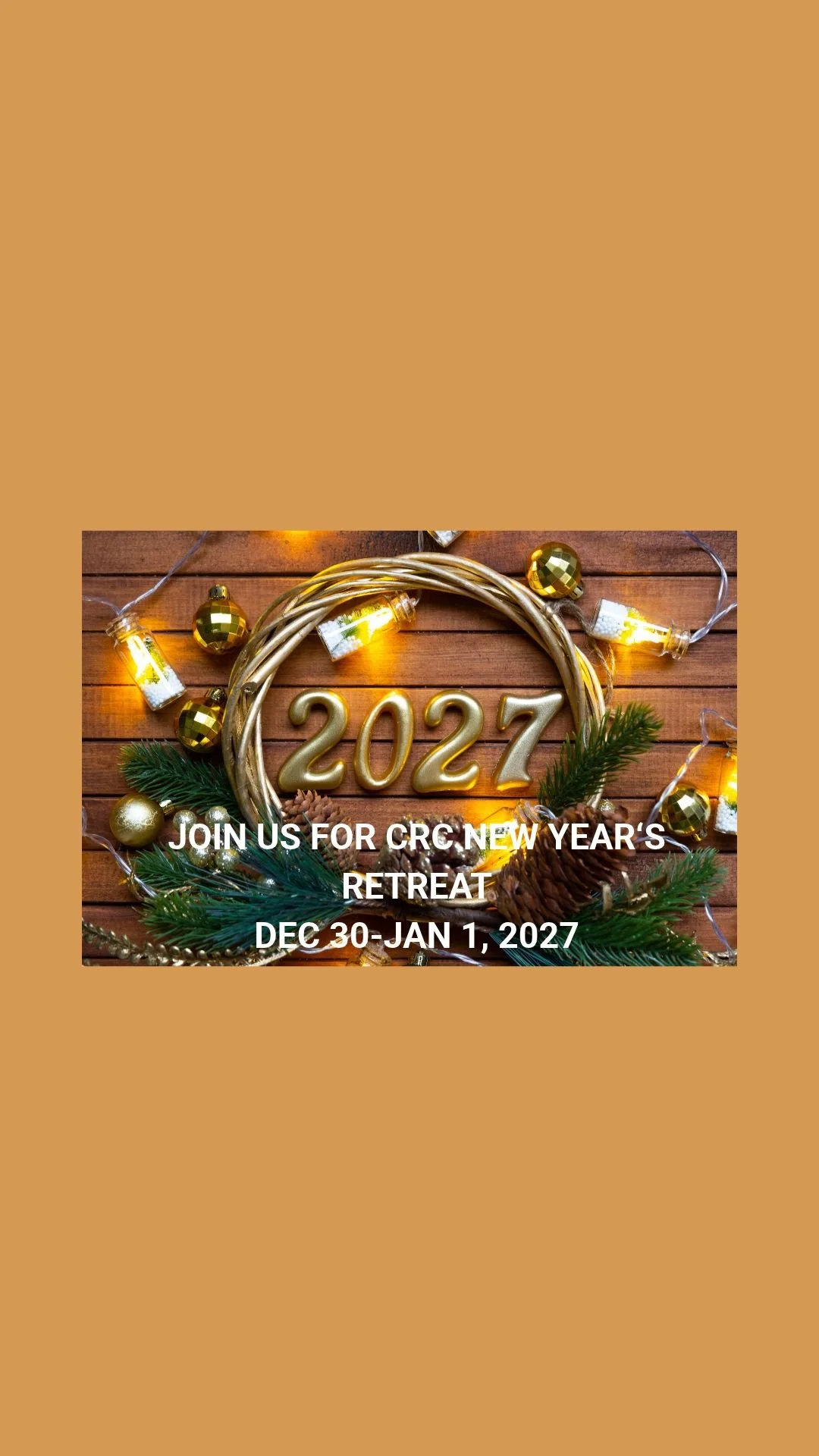 New Years Retreat (Dec 30-Jan 1,2027)