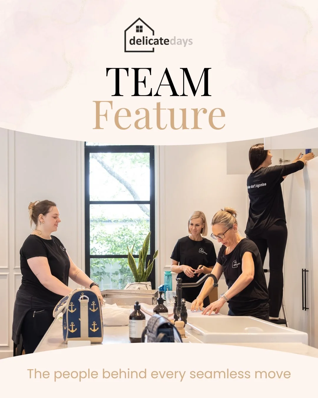 Behind every seamless move is a team that genuinely cares. 🤍
At Delicate Days, we pride ourselves on creating a calm, supportive, and hands-on experience for every client we work with.
Meet the people helping turn stressful moves into smooth transit