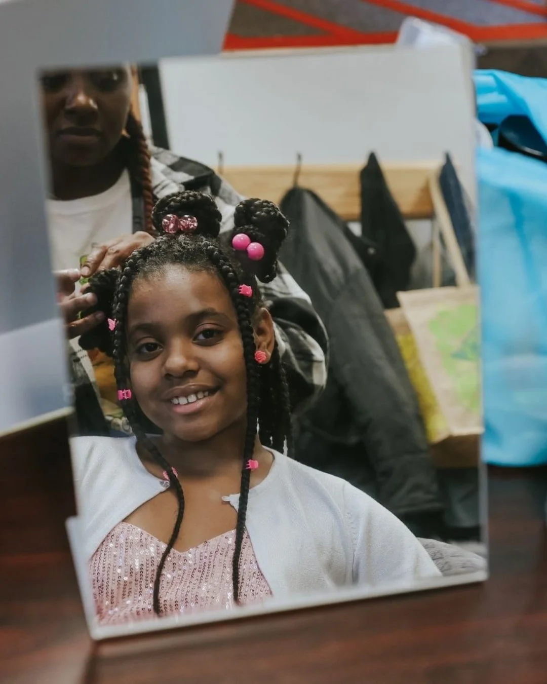 Mirror moments matter. 💕✨ At Styles 4 Kidz, every braid, twist, and curl is more than just hair; it&rsquo;s part of a child&rsquo;s journey toward confidence and self-love. When kids see their beauty reflected back at them, they carry that strength 
