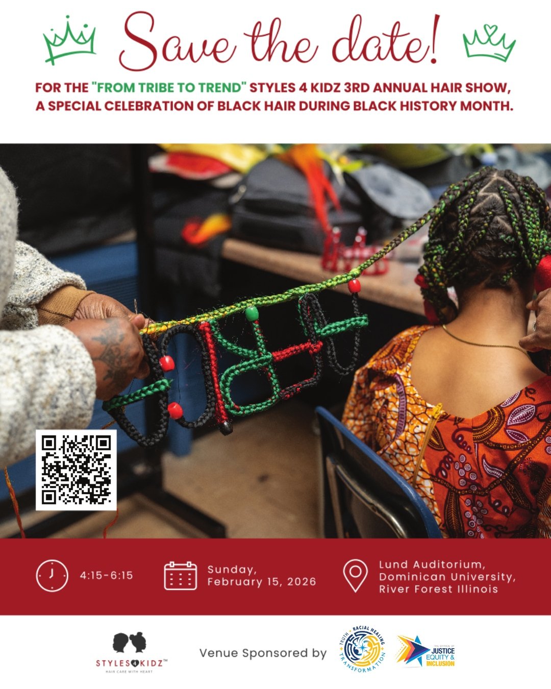 In one month, the From Tribe to Trend Hair Show returns for its 3rd annual celebration during Black History Month. This is a space where culture, creativity, and confidence take center stage, and where kids and teens step into the spotlight with styl