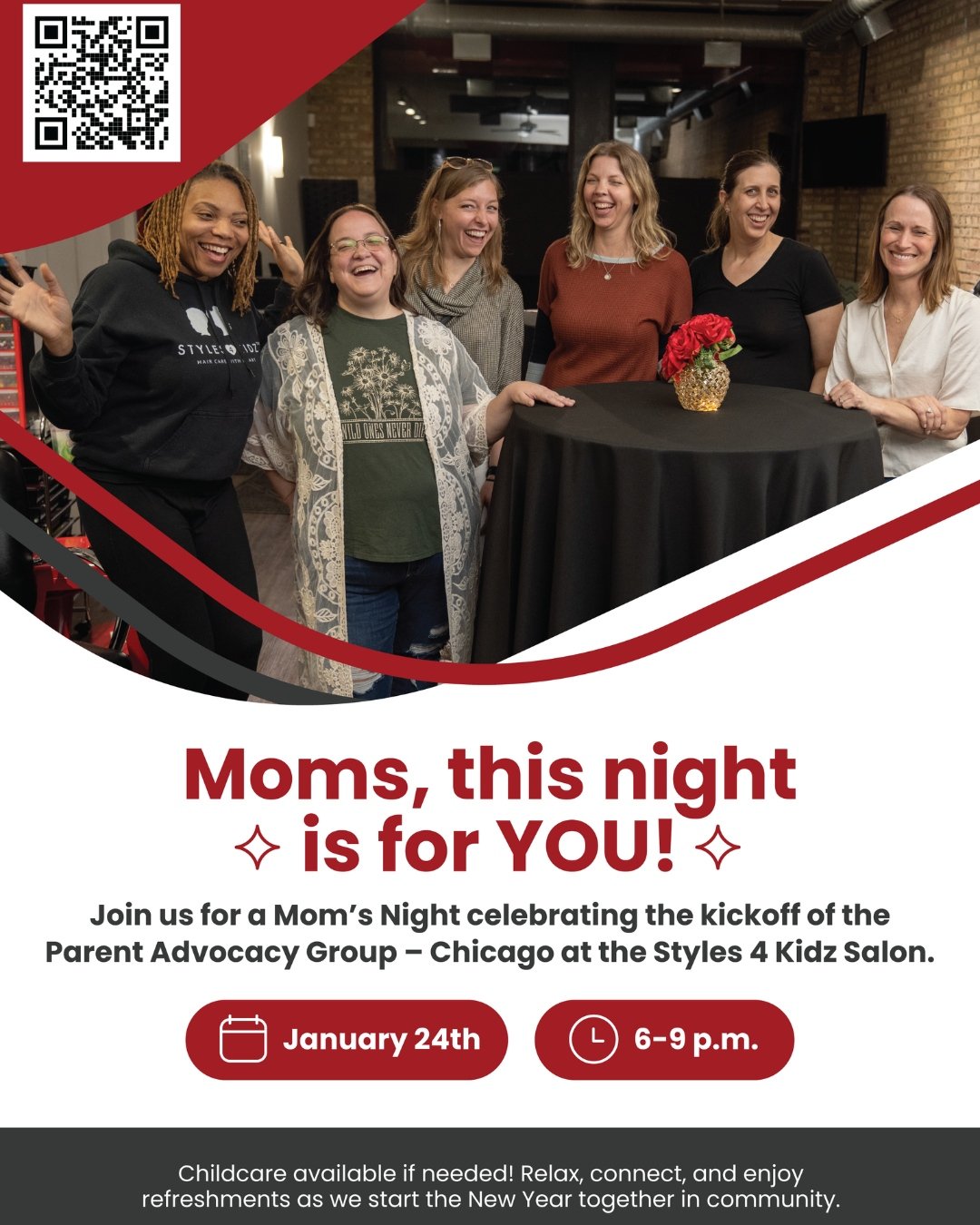 Moms, this night is for YOU. 🫶🏾 A chance to pause, breathe, laugh, and connect with other moms who get it. Mom's Night at Styles 4 Kidz is about community, conversation, and starting the year feeling supported, not stretched thin.

📅 January 24
⏰ 