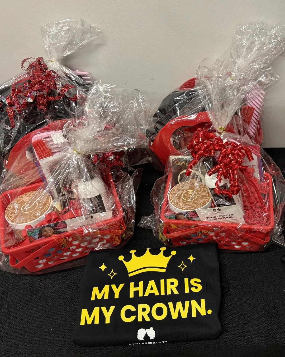 A little extra thank you for showing up for S4K kids. 🎁

Everyone who signs up to be a monthly donor this month will be entered into a raffle to win a Styles 4 Kidz hair care basket + a Confidence Line t-shirt for their S4K kid. 👑

It's a small way