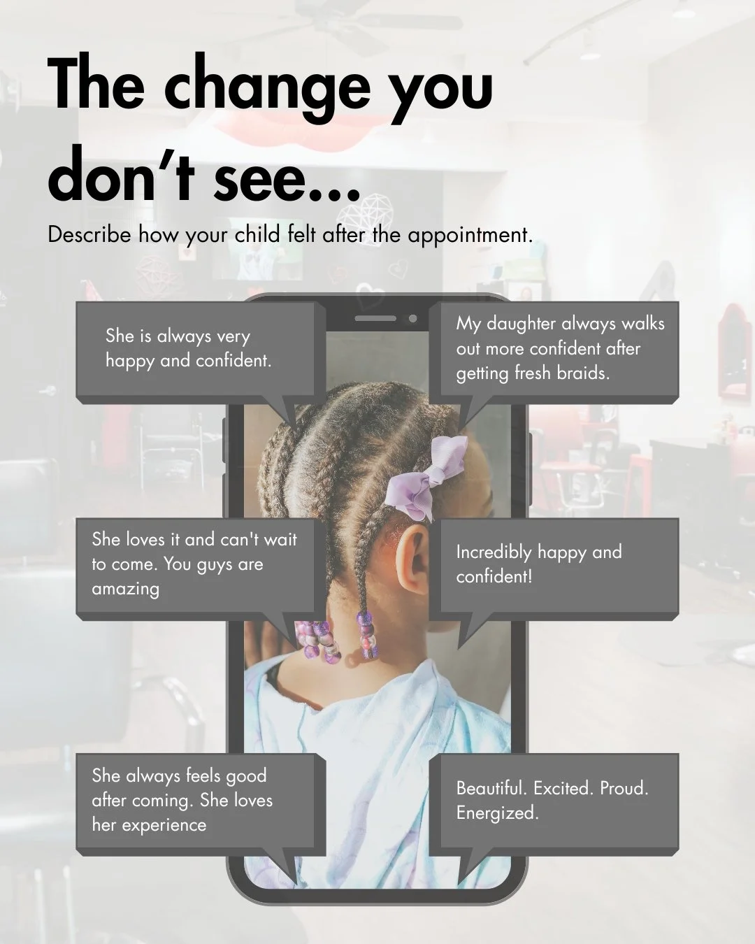 After every appointment, our goal is bigger than hair. Hearing families describe their children as more confident, comfortable, and proud of who they are is what makes this work so meaningful.
#Styles4Kidz #texturedhair #curlyhaircare