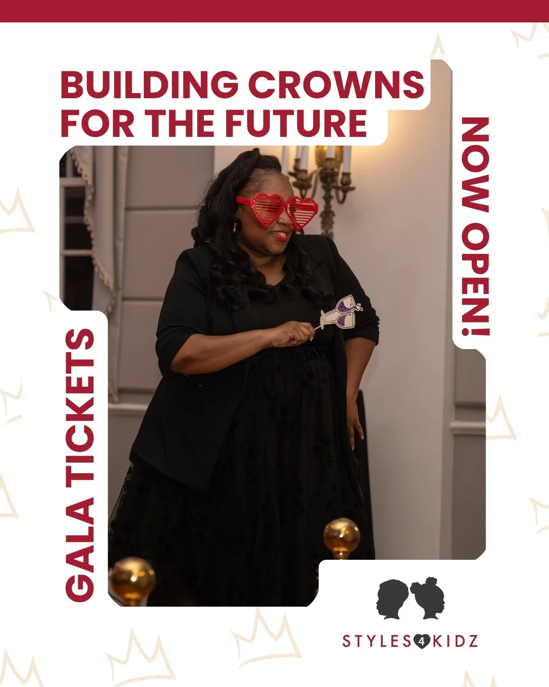 🎟️ TICKETS ARE LIVE! 👑✨

The countdown to Building Crowns 4 the Future has officially begun!

Join Styles 4 Kidz for an unforgettable evening celebrating the children, families, supporters, and community partners who make this mission possible.

📅