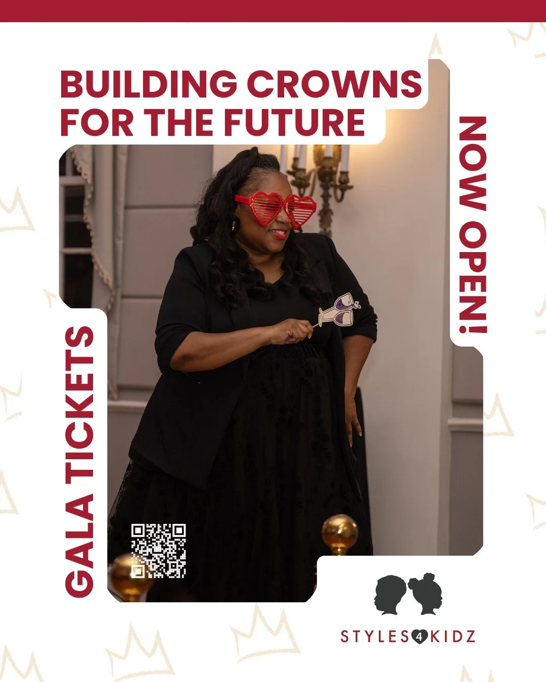🎟️ TICKETS ARE LIVE! 👑✨

The countdown to Building Crowns 4 the Future has officially begun!

Join Styles 4 Kidz for an unforgettable evening celebrating the children, families, supporters, and community partners who make this mission possible.

📅
