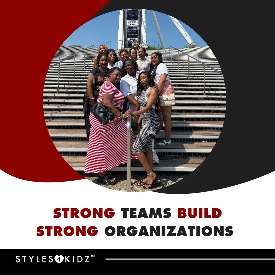 Strong teams build strong organizations! The Styles4Kidz team took time at Navy Pier to recharge and connect, ensuring every family who walks through the salon doors receives compassionate, joyful care. Thank you for being the heart of this village!
