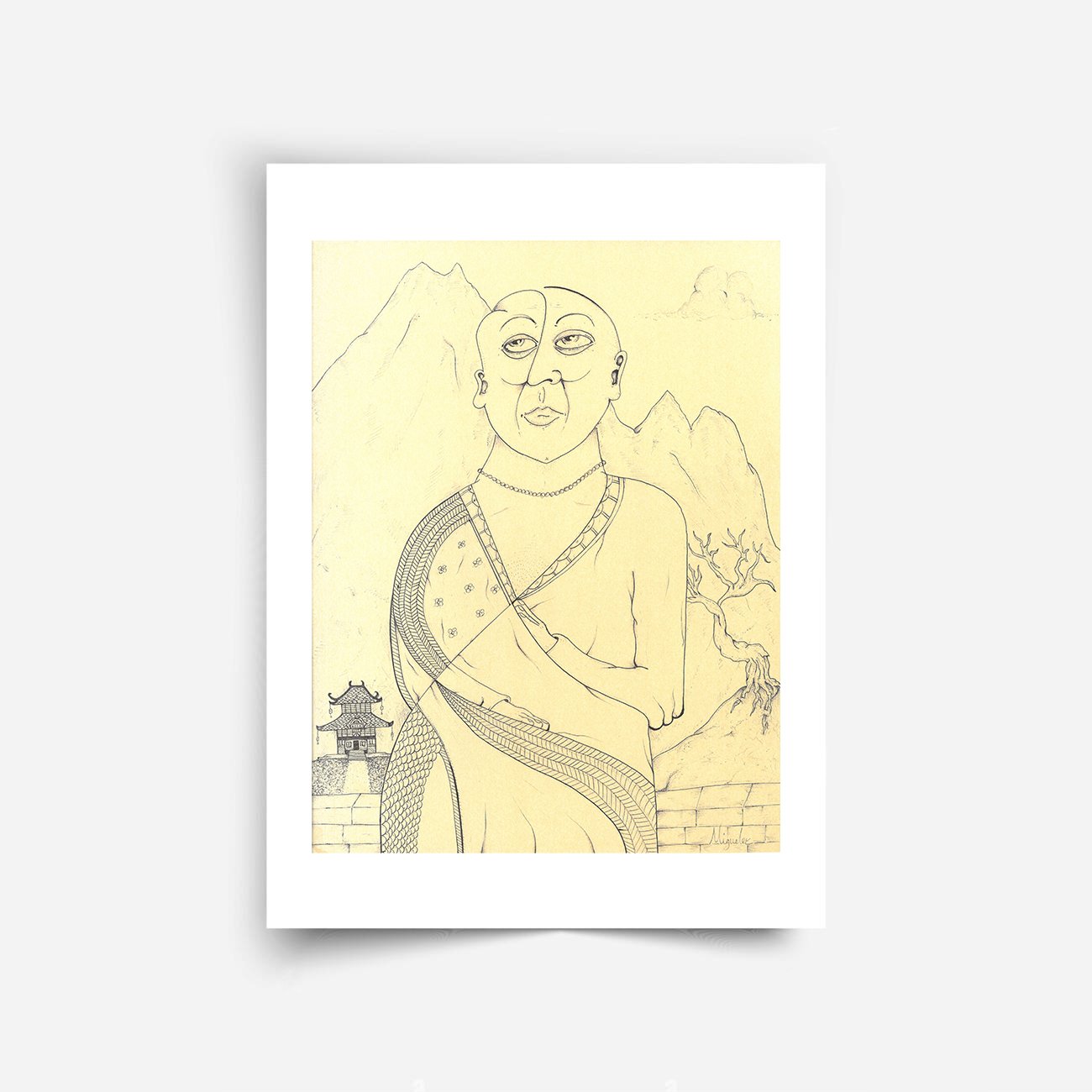 The Cubist Monk