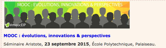 Conférence à Polytechnique " Qu'apportent les MOOCs "