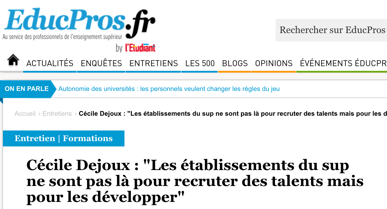 INTERVIEW : recruter ou développer les talents ? 