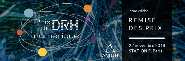 Invitation : Cérémonie de remise de Prix du DRH numérique 2018 - Jeudi 22 novembre 2018 - ANDRH
