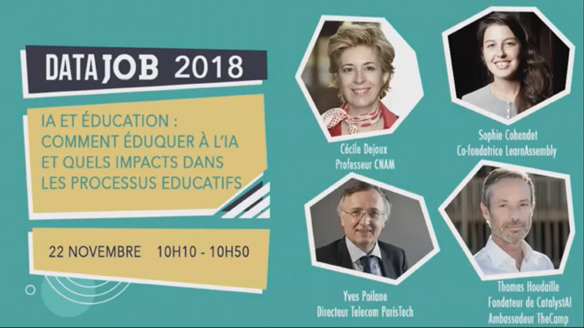 IA et éducation - DataJob - Janvier 2019