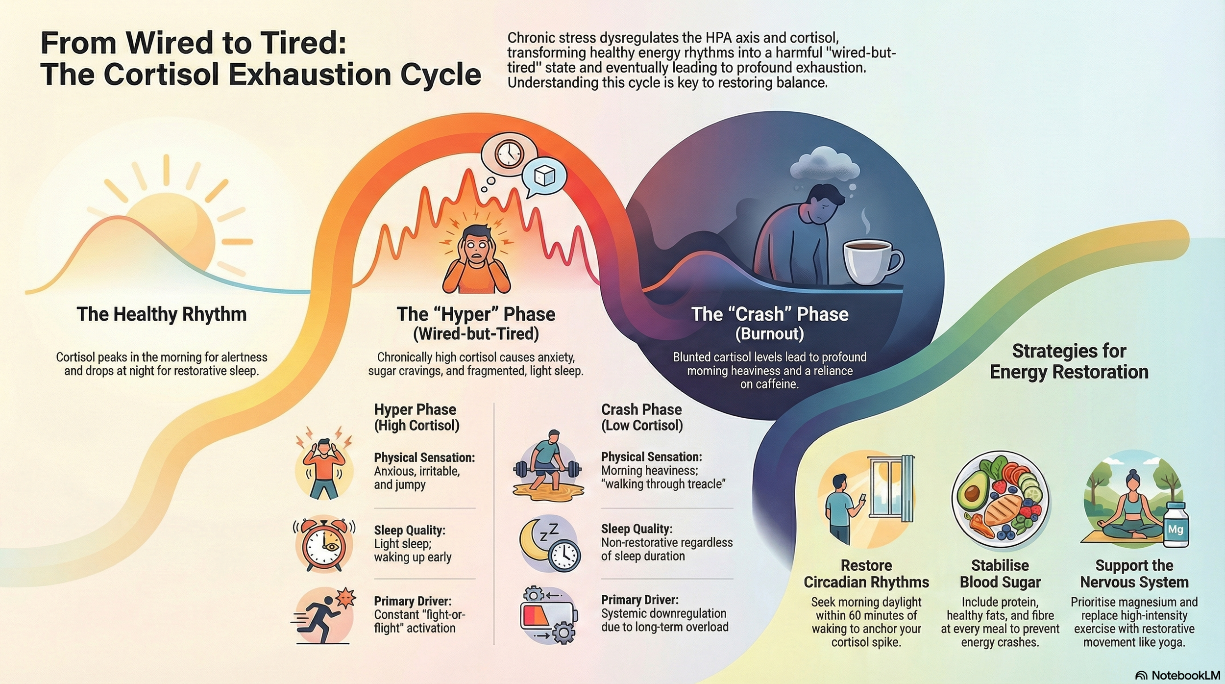 Why Stress Makes You Exhausted. In the Spotlight: Cortisol, HPA Axis Dysfunction and Circadian Rhythm 