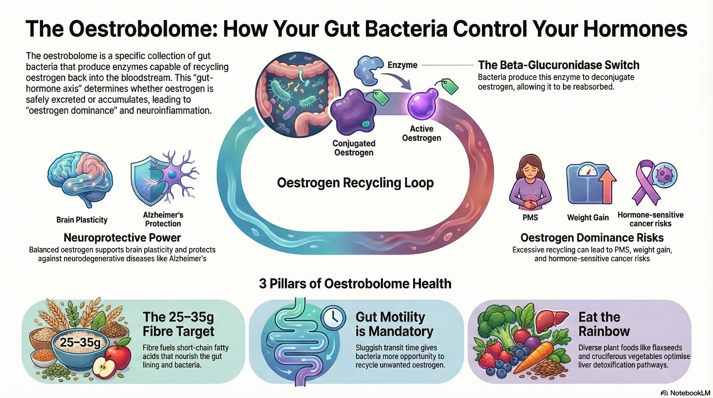 The Oestrobolome: How Your Gut Bacteria Control Oestrogen and Why It Matters for Your Brain